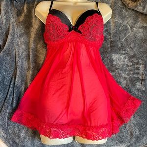 Dreamgirl lingerie cherry red